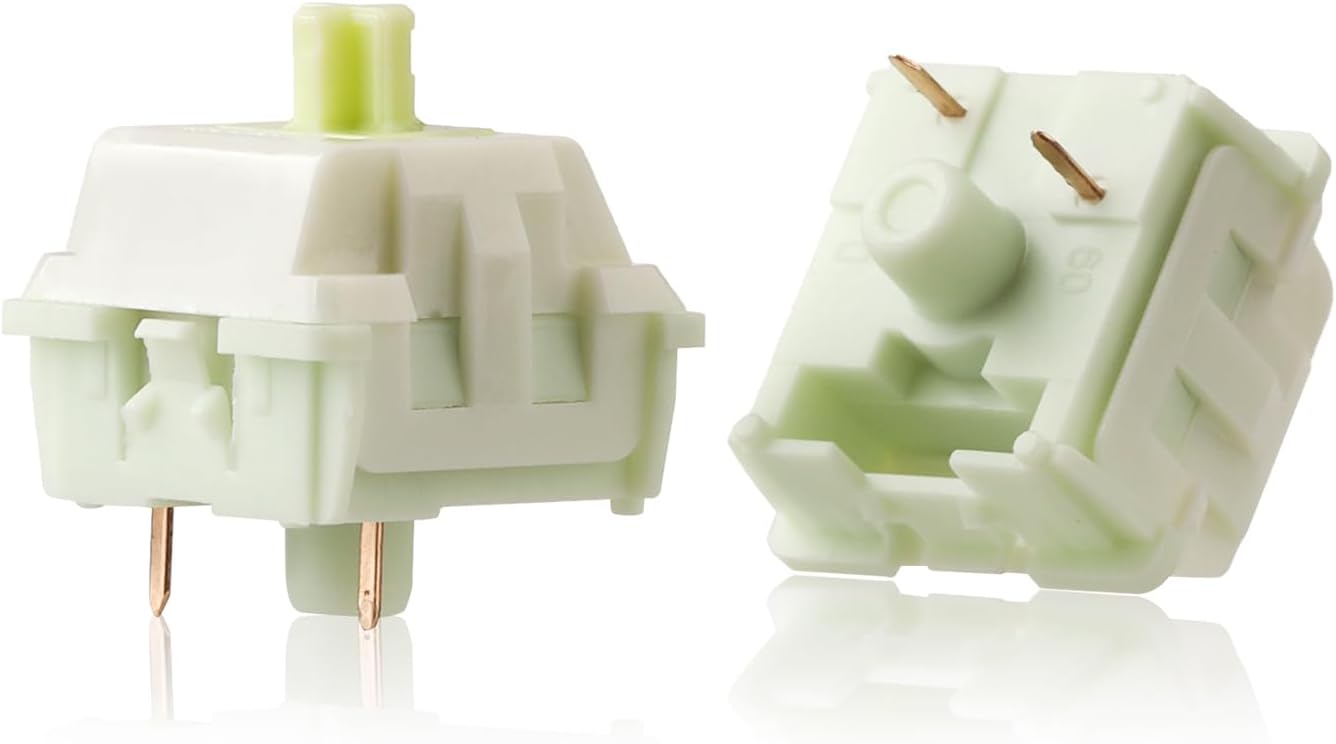 Redragon Maple A120 Soft Linear Mechanical Switches, 3-Pin Plate Mounted Quiet Linear Equivalent, Hot-Swappable DIY Keyboard Switch Mod, 50 Million Click (70 pcs Switches, Keycap + Switch Puller)