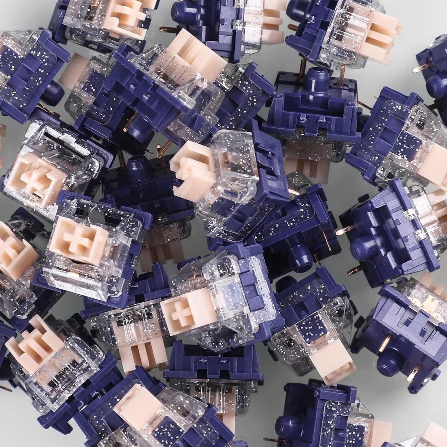 Redragon A113 HP1 Panda Mechanical Keyboard Switches, Lubed Tactile Switches for Keyboard DIY, 3pin 60gf RGB MX Compatible Switches with Puller(38 pcs)